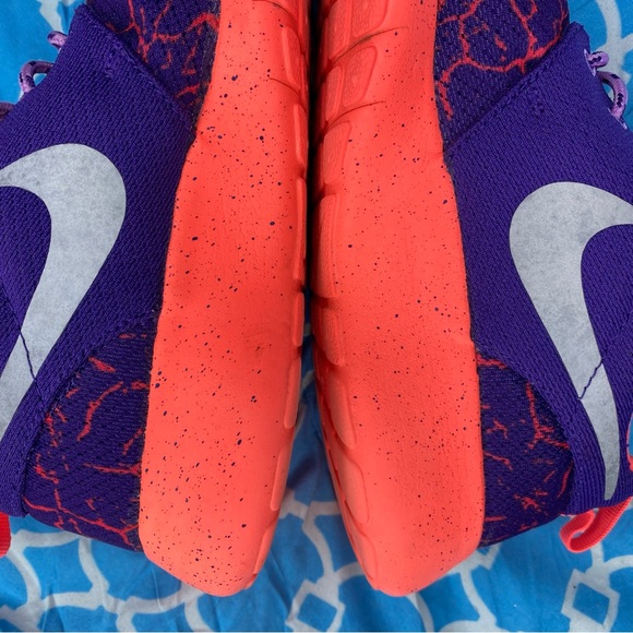 Nike Women’s size 6.5 Roshe one Lava purple orange running sneakers wmns shoes - Picture 6 of 11